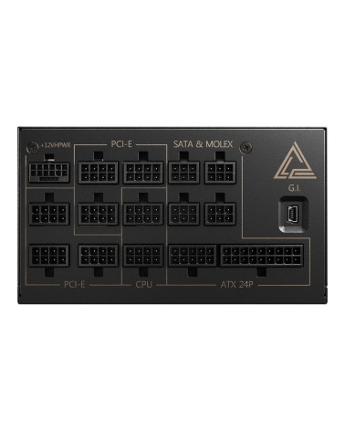 Блок питания MSI MEG Ai1300P PCIE5, 1300W, 80+ Platinum, полностью модульный, ATX 3.1, PCIE 5.1, RTL 