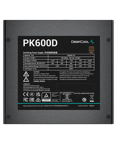 Блок питания ПК GamerStorm PK600D (R-PK600D-FA0B-WGEU) 
