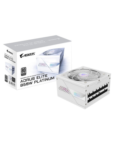 Блок питания ПК Gigabyte AE850PM PG5 ICE 850W, 80Plus, Platinum, Полностью модульный, PCIe Gen 5.1, ATX 3.0 compatible. 28200-AE
