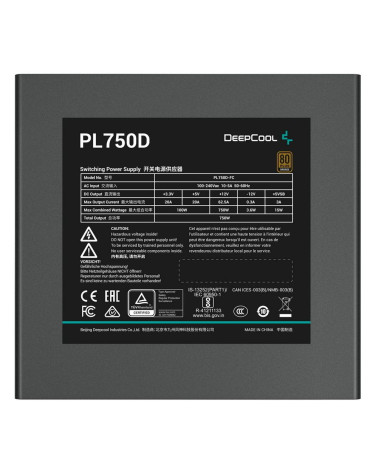 Блок питания ПК Deepcool PL750D 