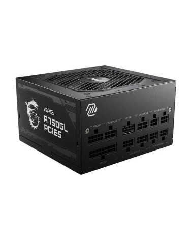 Блок питания ПК MSI MAG A750GL PCIE5 EU, 750W, Fully-Modular, 80 Plus Gold, Color Box, Pallet packing,7Y Warranty, ATX 3.1, PCIE