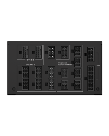 Блок питания ПК Gigabyte UD1600PM PG5 AI TOP 1600W, 80Plus, Platinum, Полностью модульный, PCIe Gen 5.0, ATX 3.1 compatible 