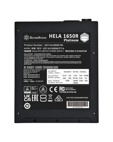 Блок питания ПК Silverstone SST-HA1650R-PM (G540HA165R0M220) 