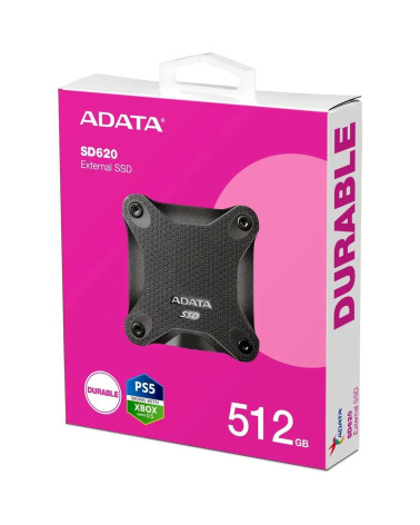 Твердотельный накопитель SSD ADATA 2.5" 512GB SD620 BLACK  USB 3.2 Gen 2, 520/460 