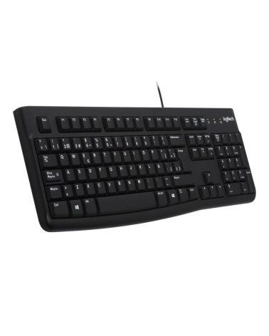 Клавиатура Logitech K120 for Business |920-002522| черная, офисная, 104 клавиши, защита от воды, USB 1,5м, brown box, (021419) 