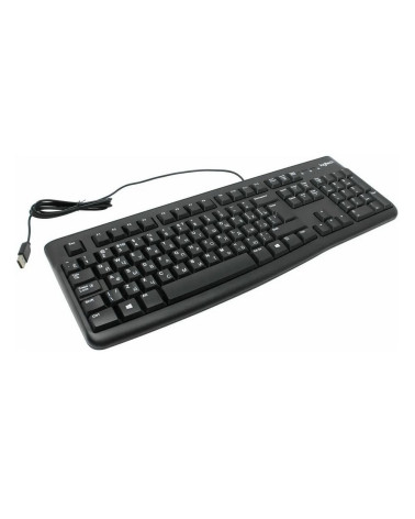 Клавиатура Logitech K120 for Business |920-002522| черная, офисная, 104 клавиши, защита от воды, USB 1,5м, brown box, (021419) 