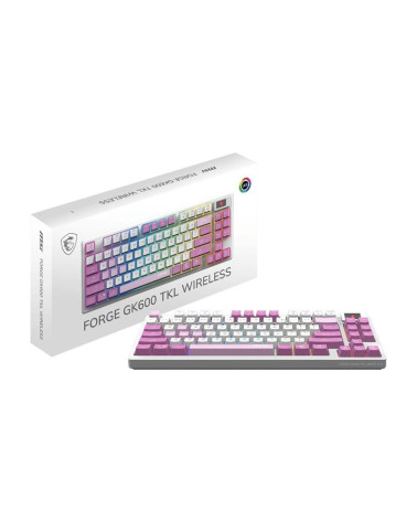 Клавиатура MSI FORGE GK600 TKL W VIOLET RU (S11-43RUQ01-HH9) 