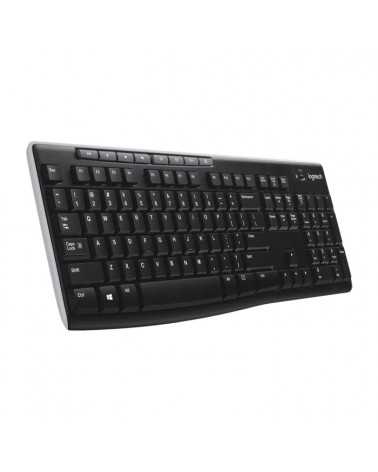 Клавиатура беспроводная Logitech K270 приемник Unifying, 2 батарейки AAA, RTL