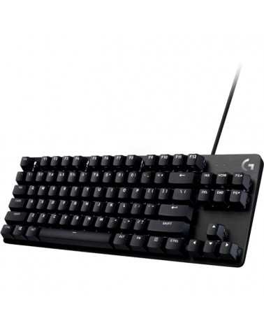 Клавиатура игровая Logitech G413 TKL SE черная, без цифрового блока, механические переключатели, белая подсветка, USB 1,8м, RTL