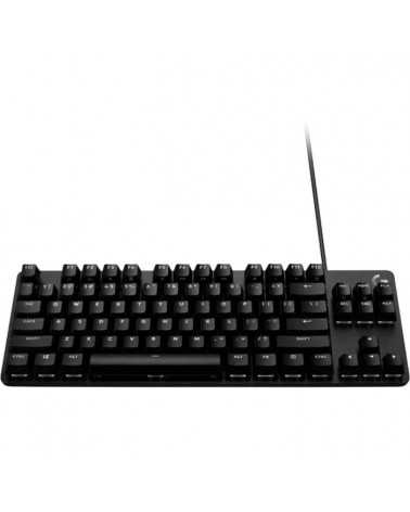 Клавиатура игровая Logitech G413 TKL SE черная, без цифрового блока, механические переключатели, белая подсветка, USB 1,8м, RTL