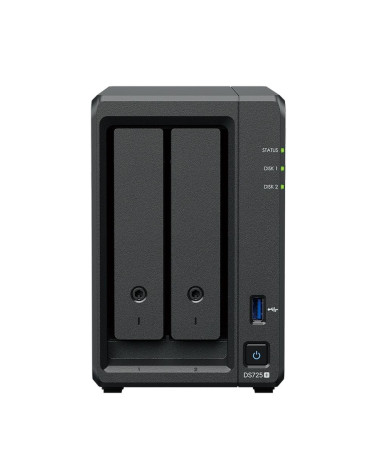 Платформа СХД Synology DS725+ 2 Bay 2xM.2 2.5GLAN 1GLAN 2GB (Max.32GB) DDR4 2xUSB 