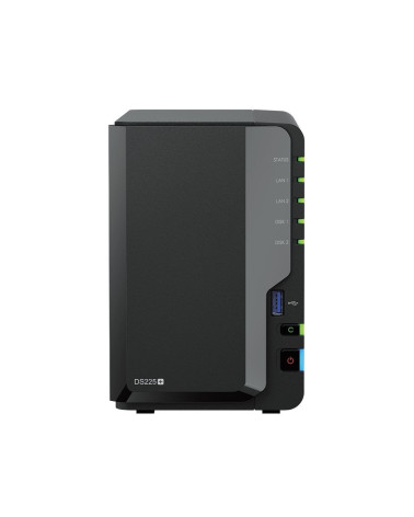 Платформа СХД Synology DS225+ 2 Bay 2xM.2 2.5GLAN 1GLAN 2GB (Max.10GB) DDR4 2xUSB 