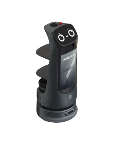 Сервисный робот-доставщик PuduRobotics модели KettyBot Pro (цвет: черный) 