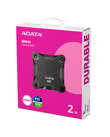 Твердотельный накопитель SSD ADATA 2.5" 2TB SD620 BLACK USB 3.1, 520/460 