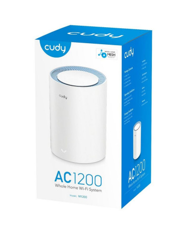 Маршрутизатор CUDY AC1200 Wi-Fi Mesh Solution 1-Pack, Chipset MediaTek, Dual-Band, 867Mbps at 5GHz + 300Mbps at 2.4GHz, 802.11ac