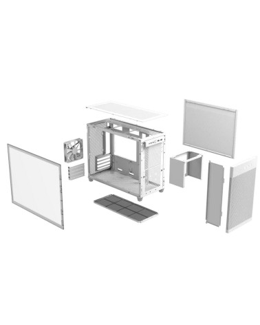 AP201 ASUS PRIME CASE TG WHITE