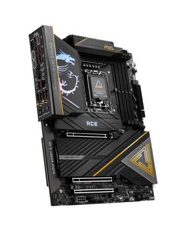Материнская плата MSI MEG Z890 ACE Z890, LGA1851, 4*DDR5, 3*PCIEx16, 5*M.2, 3*TypeC, 11*USB3.2Gen2, 4*USB3.2Gen1, 4*USB2.0, 4*SA