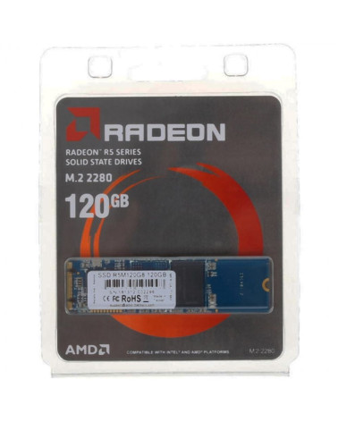 Твердотельный накопитель SSD AMD Radeon R5 120GB M.2 2280 R5M120G8 Client SATA 6Gb/s, 530/400, IOPS 64/81K, 3D TLC, RTL (181449)
