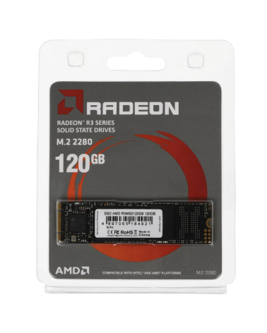 Твердотельный накопитель SSD AMD Radeon M2.2280 120GB R3 Series