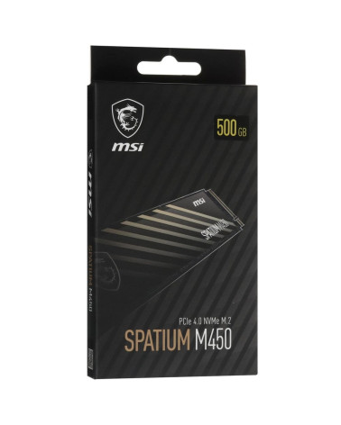 Твердотельный накопитель SSD MSI M.2 2280 500GB SPATIUM M450 V1 S78-440K380-P83