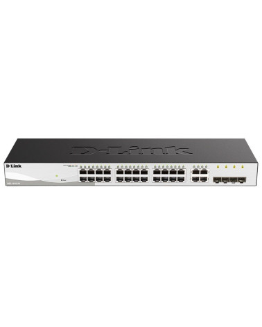 Коммутатор D-Link DGS-1210-28/F3A Настраиваемый L2 коммутатор с 24 портами 10/100/1000Base-T и 4 комбо-портами 100/1000Base-T/SF