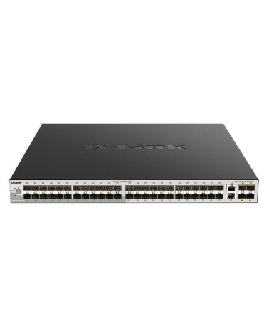 Коммутатор D-Link DGS-3130-54S/B1A Управляемый L3 стекируемый коммутатор с 48 портами 1000Base-X SFP, 2 портами 10GBase-T и 4 по
