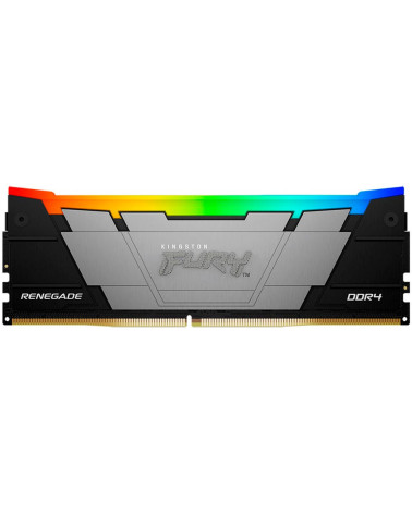 Модуль памяти Kingston 8GB DDR4 3600 DIMM FURY Renegade RGB Black Gaming Memory Non-ECC, CL16, 1.35V, Heat Shield, XMP, RTL
