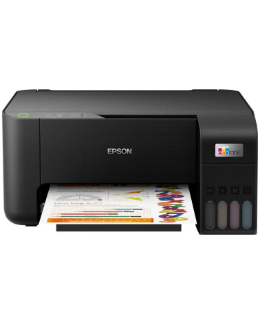 МФУ струйное Epson EcoTank L3210, A4, цветная печать, 5 стр/мин, 5760x1440 dpi, USB/СНПЧ, чёрный корпус (C11CJ68401/C11CJ68403/C