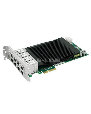 Сетевой адаптер Lr-Link LRES2008PT PCIe 2.1 x4, Intel i350, 8*RJ45 1G NIC Card, Dual Slot (302359)
