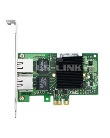 Сетевой адаптер Lr-Link LREC9222HT PCIe 2.1 x1, Intel i350, 2*RJ45 1G NIC Card (302472)