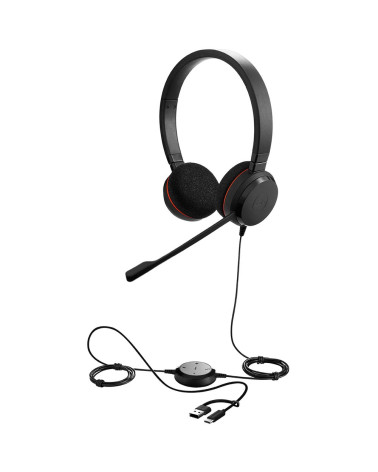 Проводная гарнитура Jabra Evolve 20, Stereo
MS, USB C/A adapter (PN: 4999-823-169)