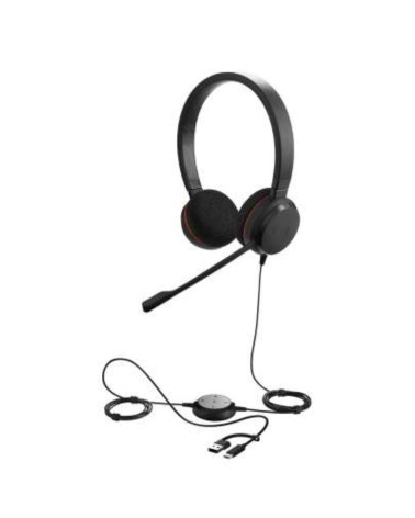 Гарнитура Jabra Проводная Evolve 30 II, Stereo MS, USB C/A adapter/Jack 3,5 (PN:5399-823-369)