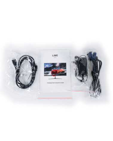 Монитор 23.8" Lime R238L V2  IPS, 1920x1080, 100Hz, 5ms, 250сd/m, 1000:1 | VGA , HDMI(1.4) | ExPSU, Vesa 100, Black 