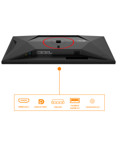 Монитор 27" AOC Q27G4SRU  IPS, 2560x1440, 300Hz, 1ms, 400сd/m, 1000:1, HDR10 | 2xHDMI(2.1), 2xDP(1.4), 2xUSB 3.2 | HAS, Pivot, S