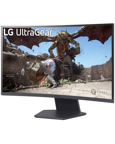 Монитор 27" LG 27GS60QC-B Curved VA, 2560x1440, 180Hz, 1ms, 300сd/m, 3000:1, HDR10 | 2xHDMI(2.0), DP(1.4) | HAS, Swivel, ExPSU, 