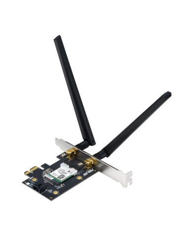 Адаптер беспроводной связи (Wi-Fi) ASUS PCE-AX1800 WiFi 6 Bluetooth 5.2 1201Mbps+574Mbps 5GHz/2.4GHz (90IG07A0-MO0B00) (463849) 