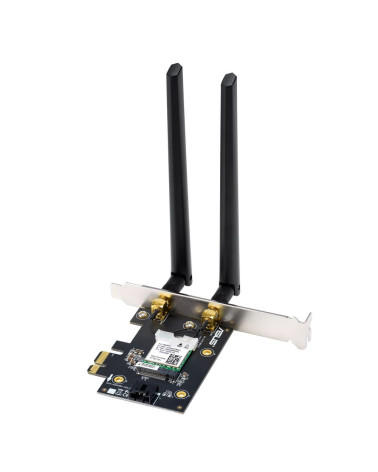 Адаптер беспроводной связи (Wi-Fi) ASUS PCE-AXE5400 WiFi 6E Bluetooth 5.2 2402+2402+574Mbps 6GHz/5GHz/2.4GHz (90IG07I0-ME0B10) 