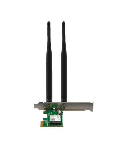Адаптер беспроводной связи (Wi-Fi) Tenda E30 Сетевой PCIe адаптер AX3000 Wi-Fi 6 2,4/5 ГГц, до 2,98 Гбит/с, 2x5dBi внешние антен