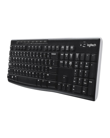 Клавиатура беспроводная Logitech K270 |920-003058| приемник Unifying, 2 батарейки AAA, RTL 