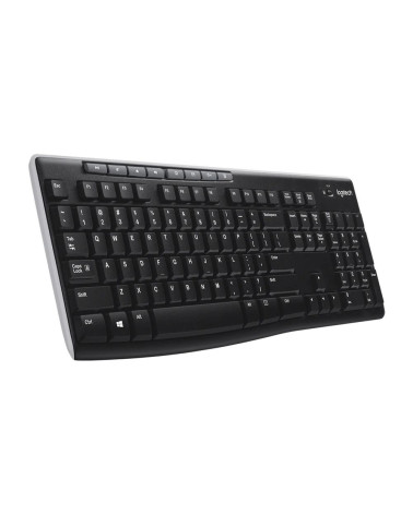 Клавиатура беспроводная Logitech K270 |920-003058| приемник Unifying, 2 батарейки AAA, RTL 