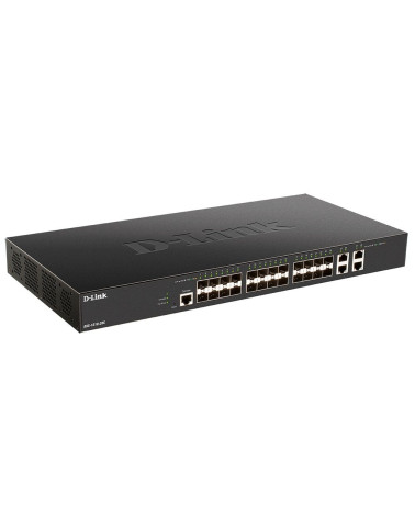Коммутатор D-Link DXS-1210-28S/A1A Коммутатор Настраиваемый L2+ коммутатор с 24 портами 10GBase-X SFP+ и 4 портами 10GBase-T, RT
