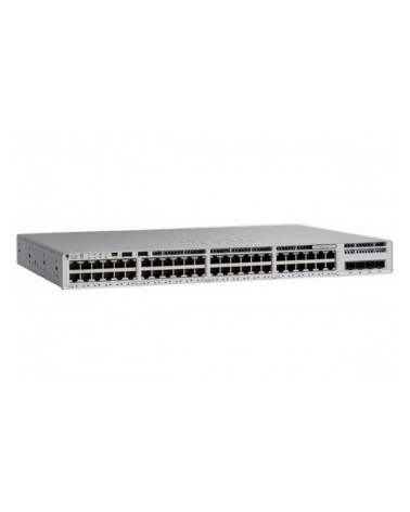 Коммутатор CISCO Catalyst 9200 48-port full PoE+, Modular uplink option, PS 1x1kW, Network Essentials, PoE 740/1440W , C9200-48P