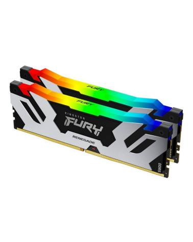 Модуль памяти Kingston 32GB DDR5 6400 DIMM FURY Renegade RGB XMP Gaming Memory KF564C32RSAK2-32 Non-ECC, CL32, 1.4V, (Kit of 2) 