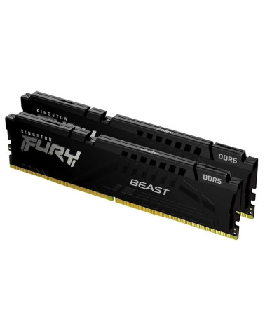 Модуль памяти Kingston 64GB DDR5 6000 FURY Beast Black EXPO Non-ECC Unbuffered DIMM (Kit 2*32gb) 2RX8 36-38-38 1.35V 288-pin 16G