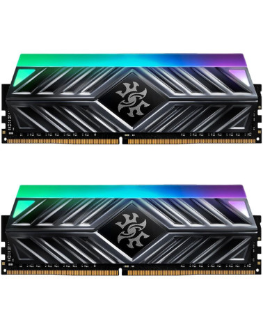 Модуль памяти ADATA OEM 32GB ADATA DDR4 3200 DIMM XPG SPECTRIX D41 RGB Grey Gaming Memory AX4U320016G16A-DT41 Non-ECC, CL16, 1.3