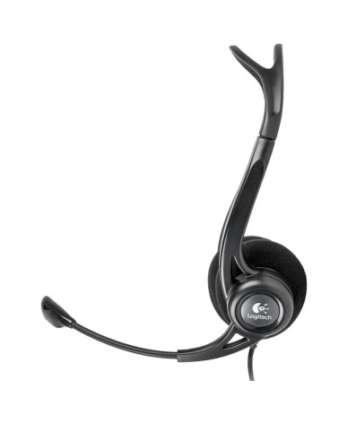 Гарнитура Logitech PC960 |981-000100| черная, USB, поворотный микрофон, пульт управления на кабеле, |981-000100| кабель 2.4м