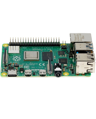 Одноплатный компьютер Raspberry Pi  4 Model B (RA545) Retail, 4GB RAM, Broadcom BCM2711 Quad core Cortex-A72 (ARM v8) 64-bit SoC