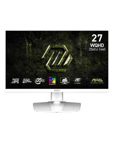 Монитор 27" MSI MAG 274QRFW E20  Rapid IPS, 2560x1440, 200Hz, 0,5ms, 300сd/m, 1000:1, HDR10 | 2xHDMI(2.0b), DP(1.4a) | HAS, Pivo