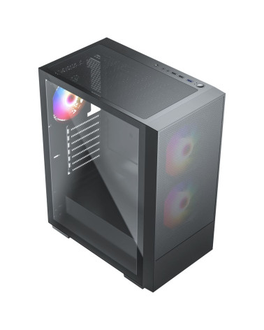 Корпус ACD Citadel 106 ATX, Black, USB3.0*1, USB*2+HD audio ,1*12cm  ARGB rear+2*14cm ARGB front ,TG