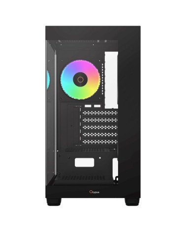 Корпус для ПК Case Ocypus Gamma C52 BK ARGB mATX / win / black / 3 ARGB fans / no PSU / Tempered Glass